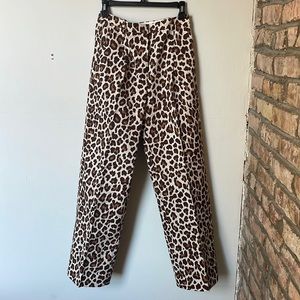 J.Crew Collection Leopard Pants